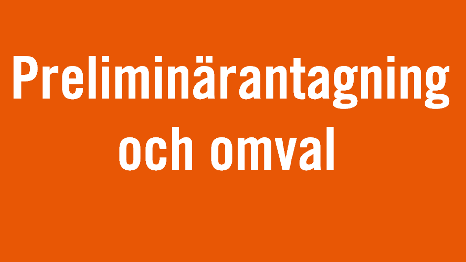 Prell Och Omval