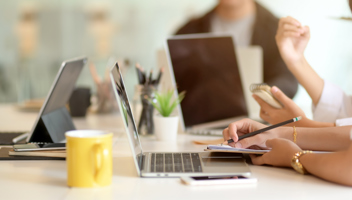 Mp40665494 Businesspeople Meeting On Their Project With Digital