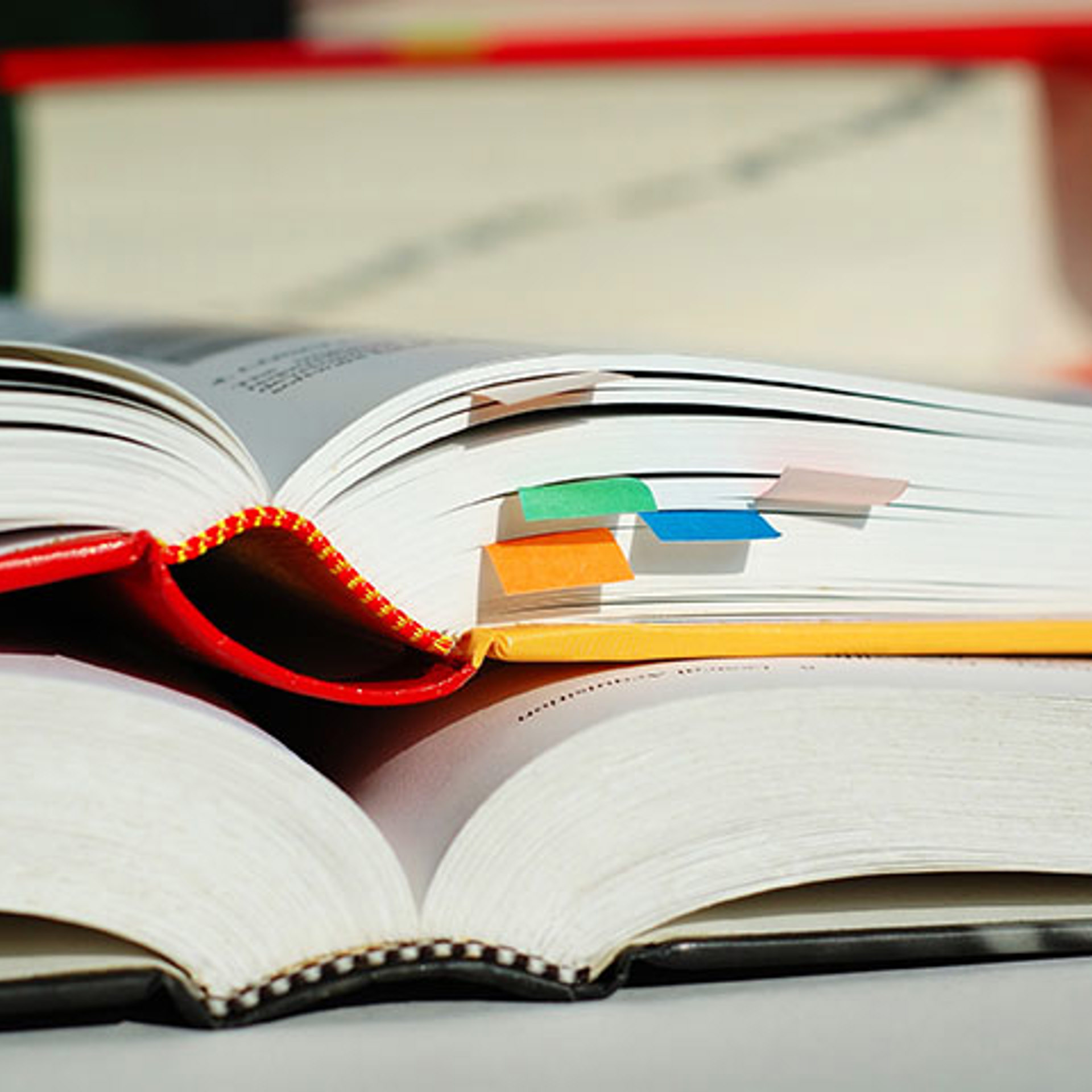 115761 Two Books Opened And Stacked